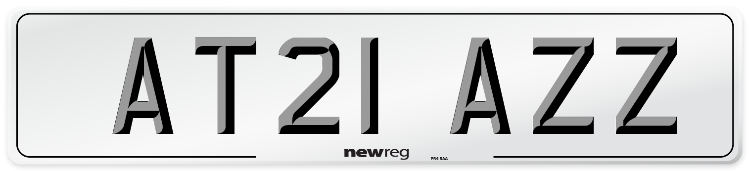 AT21 AZZ Number Plate from New Reg